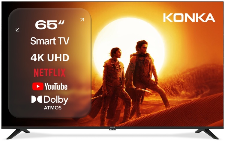 Телевизор KONKA KT65-Q682WB 165 см черный