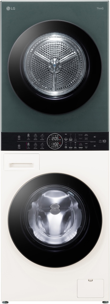 Стиральная машина LG W4W8LVKK2HM зеленый, бежевый