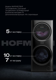 Стиральная машина Hofmann WM1514D7DI/HF черный