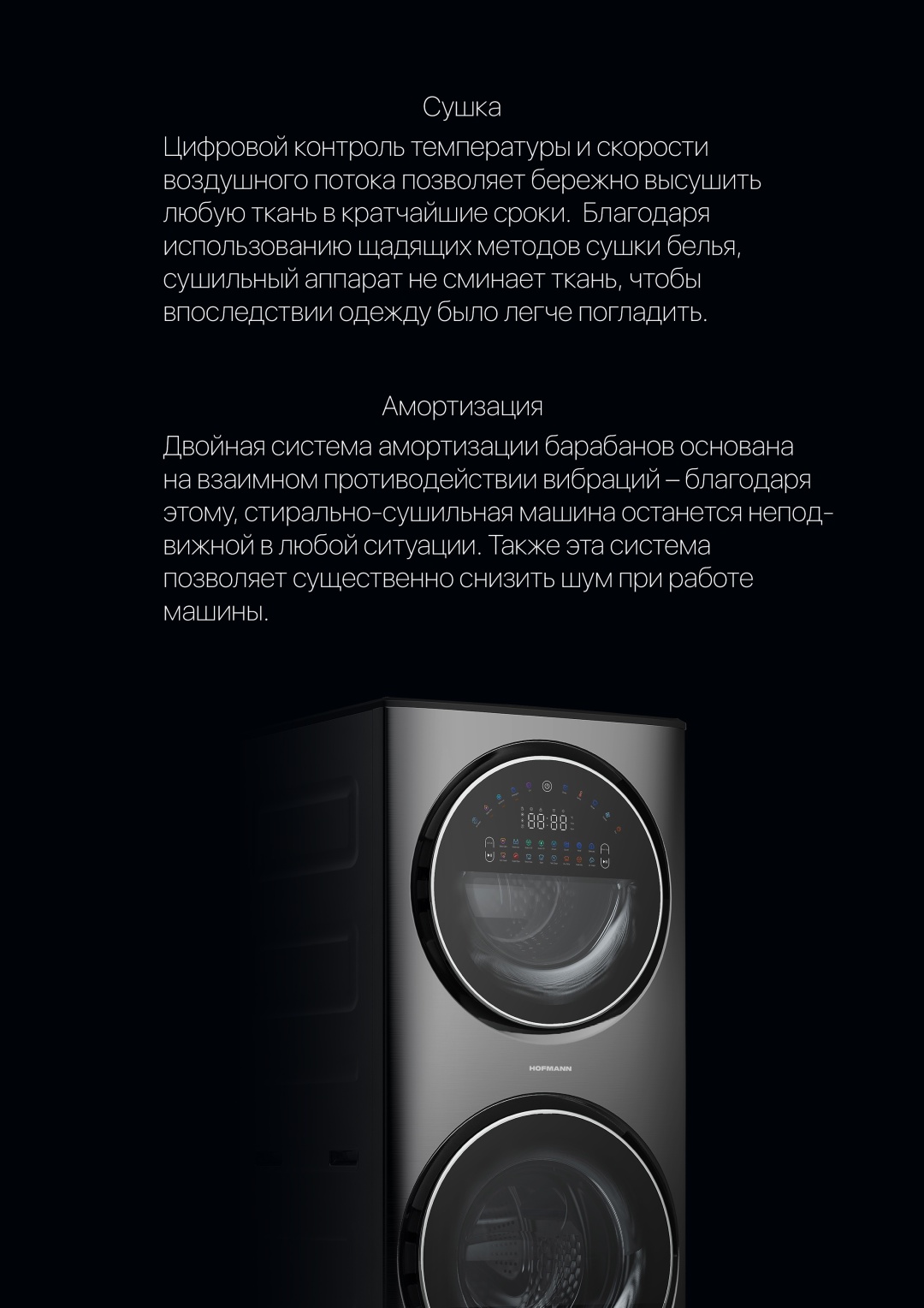 Стиральная машина Hofmann WM1514D7DI/HF черный