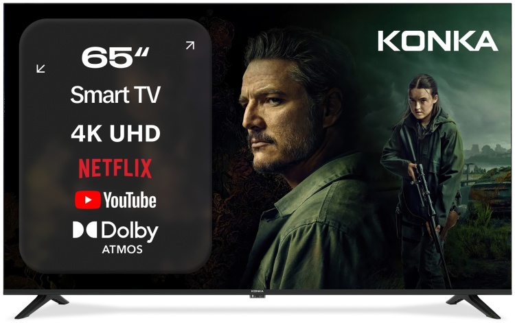 Телевизор KONKA KT65-U683WB 165 см черный