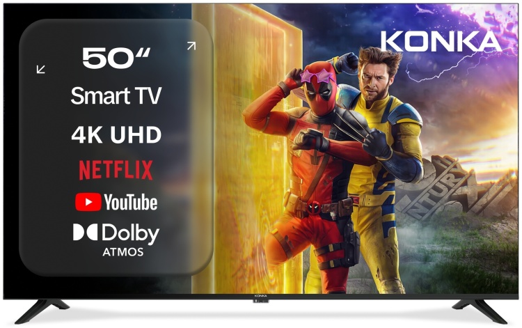Телевизор KONKA KT50-U683WB 127 см черный