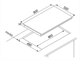 Варочная поверхность Hofmann ICT952DBS/HF черный